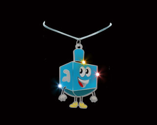 Light Up Dreidel Necklace